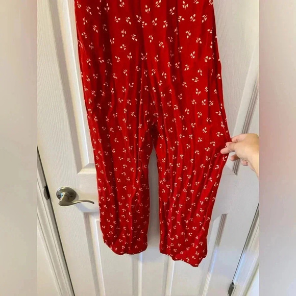Faithfull The Brand Mallory Jumpsuit In Red Jeanne Print Size 4 - Picture 9 of 9